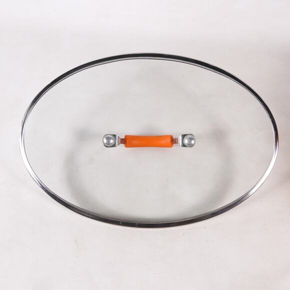 Rachel Ray Dutch Oven Nonstick Porcelain Cookware Oval Pasta Pot 8 QT Orange Lid - Picture 8 of 14